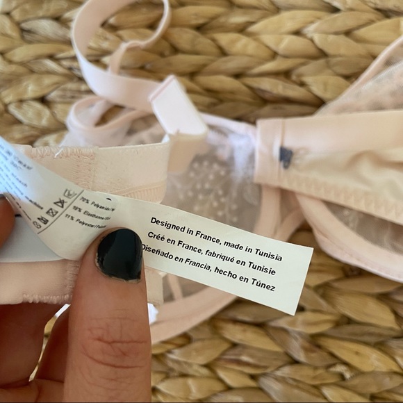 SOLD NWOT Simone perele embroidered lace plunge bra - Picture 9 of 9